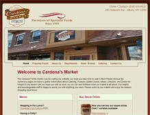 Tablet Screenshot of cardonasmarket.com